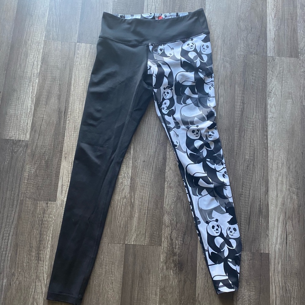 Feed me fight me panda leggings- excellent condition